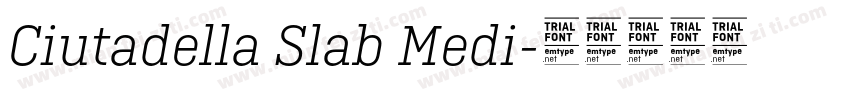 Ciutadella Slab Medi字体转换